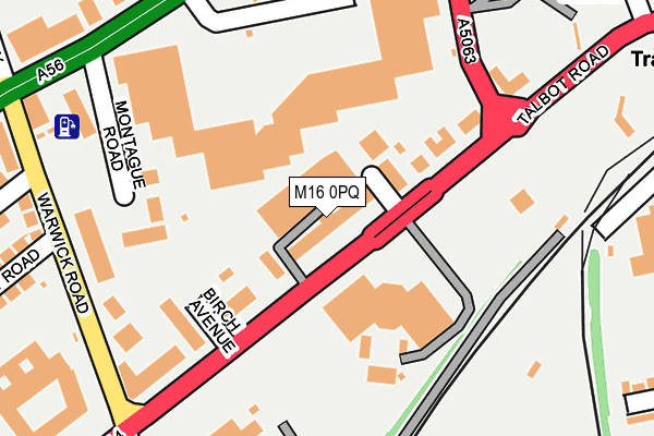 M16 0PQ map - OS OpenMap – Local (Ordnance Survey) M16 0PQ map - OS OpenMap – Local (Ordnance Survey)