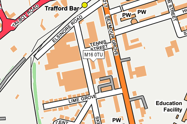 M16 0TU map - OS OpenMap – Local (Ordnance Survey) M16 0TU map - OS OpenMap – Local (Ordnance Survey)