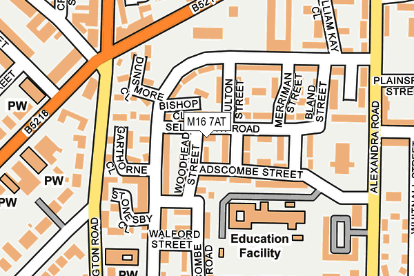 M16 7AT map - OS OpenMap – Local (Ordnance Survey) M16 7AT map - OS OpenMap – Local (Ordnance Survey)