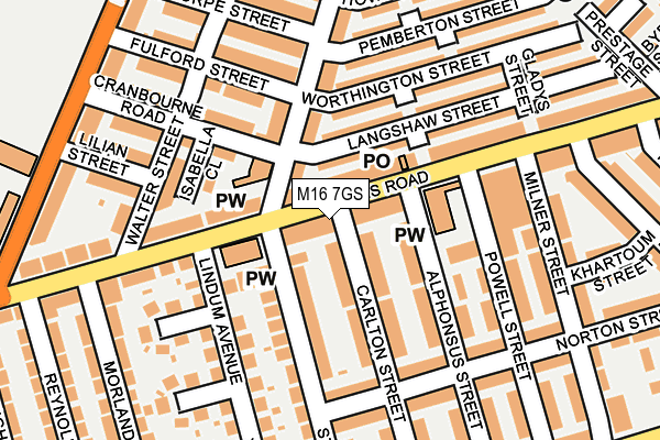 M16 7GS map - OS OpenMap – Local (Ordnance Survey) M16 7GS map - OS OpenMap – Local (Ordnance Survey)