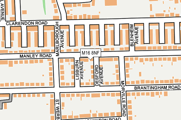 M16 8NF map - OS OpenMap – Local (Ordnance Survey) M16 8NF map - OS OpenMap – Local (Ordnance Survey)