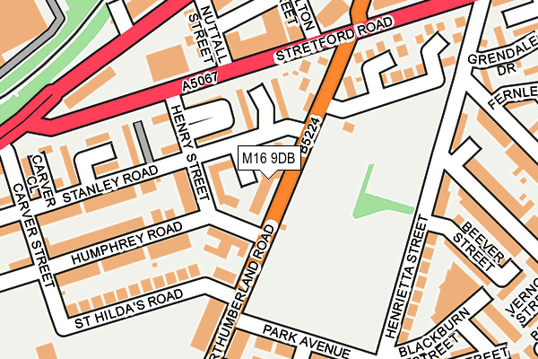 M16 9DB map - OS OpenMap – Local (Ordnance Survey) M16 9DB map - OS OpenMap – Local (Ordnance Survey)