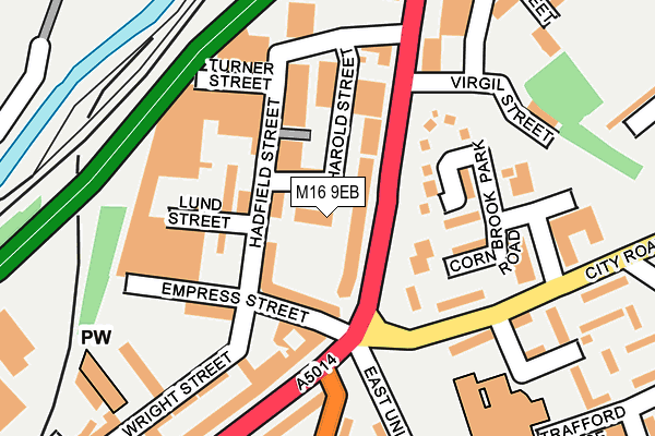M16 9EB map - OS OpenMap – Local (Ordnance Survey) M16 9EB map - OS OpenMap – Local (Ordnance Survey)