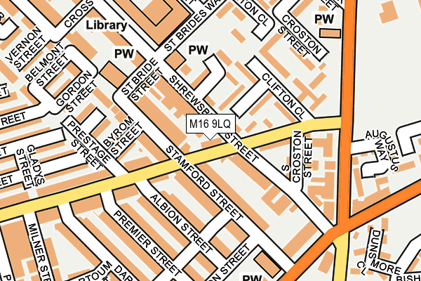 M16 9LQ map - OS OpenMap – Local (Ordnance Survey) M16 9LQ map - OS OpenMap – Local (Ordnance Survey)