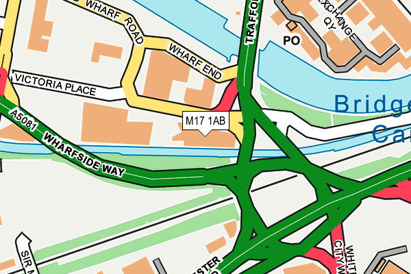 M17 1AB map - OS OpenMap – Local (Ordnance Survey) M17 1AB map - OS OpenMap – Local (Ordnance Survey)
