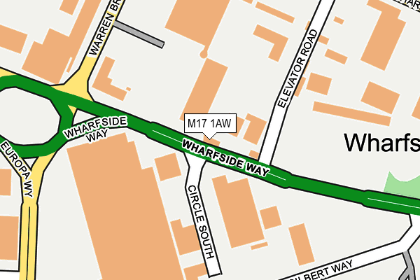 M17 1AW map - OS OpenMap – Local (Ordnance Survey) M17 1AW map - OS OpenMap – Local (Ordnance Survey)