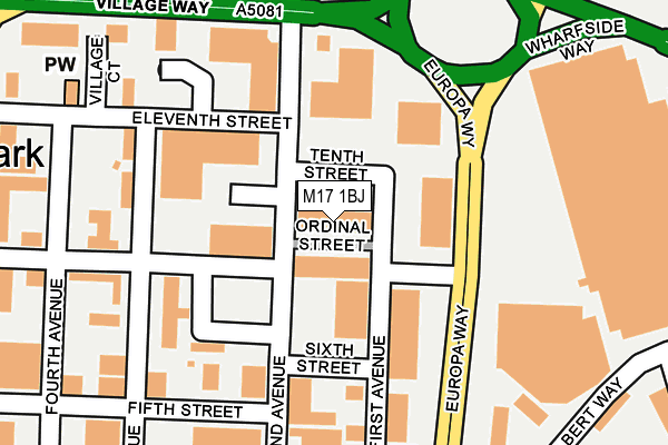 M17 1BJ map - OS OpenMap – Local (Ordnance Survey) M17 1BJ map - OS OpenMap – Local (Ordnance Survey)