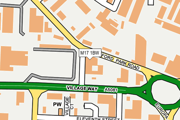 M17 1BW map - OS OpenMap – Local (Ordnance Survey) M17 1BW map - OS OpenMap – Local (Ordnance Survey)