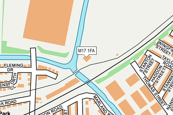 M17 1FA map - OS OpenMap – Local (Ordnance Survey) M17 1FA map - OS OpenMap – Local (Ordnance Survey)