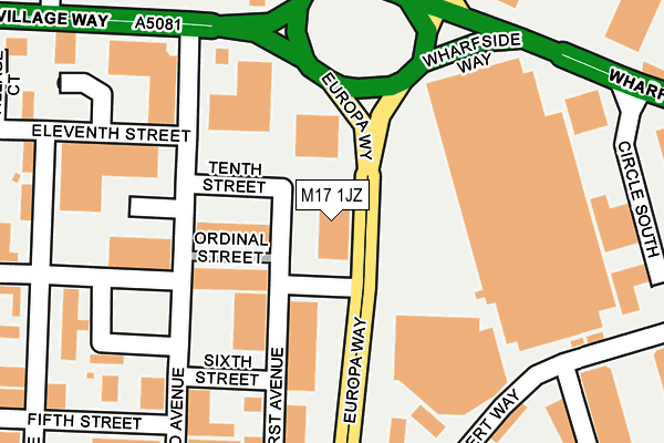 M17 1JZ map - OS OpenMap – Local (Ordnance Survey) M17 1JZ map - OS OpenMap – Local (Ordnance Survey)