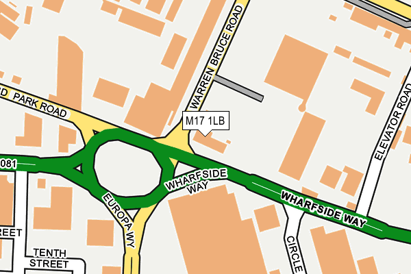 M17 1LB map - OS OpenMap – Local (Ordnance Survey) M17 1LB map - OS OpenMap – Local (Ordnance Survey)