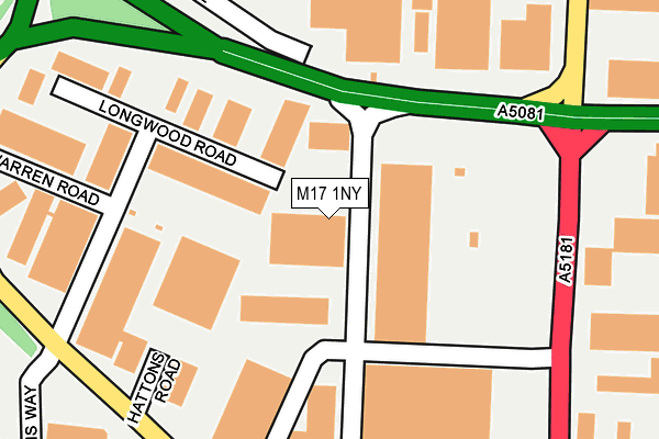 M17 1NY map - OS OpenMap – Local (Ordnance Survey) M17 1NY map - OS OpenMap – Local (Ordnance Survey)