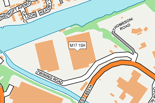 M17 1SH map - OS OpenMap – Local (Ordnance Survey) M17 1SH map - OS OpenMap – Local (Ordnance Survey)