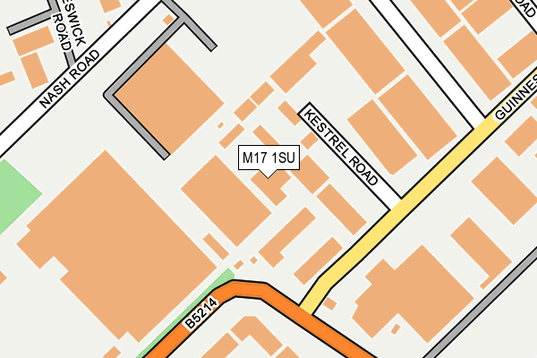 M17 1SU map - OS OpenMap – Local (Ordnance Survey) M17 1SU map - OS OpenMap – Local (Ordnance Survey)
