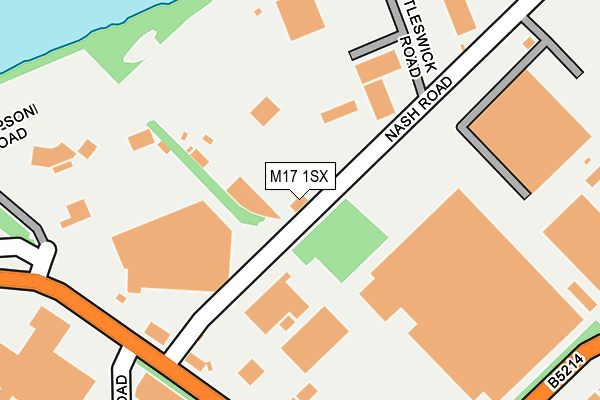 M17 1SX map - OS OpenMap – Local (Ordnance Survey) M17 1SX map - OS OpenMap – Local (Ordnance Survey)