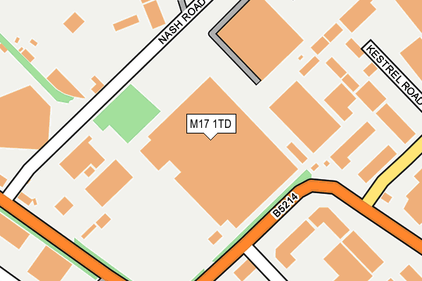 M17 1TD map - OS OpenMap – Local (Ordnance Survey) M17 1TD map - OS OpenMap – Local (Ordnance Survey)