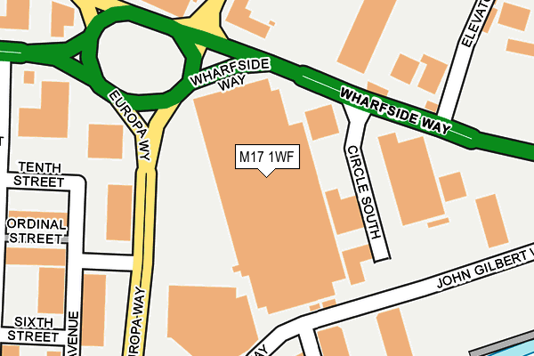 M17 1WF map - OS OpenMap – Local (Ordnance Survey) M17 1WF map - OS OpenMap – Local (Ordnance Survey)