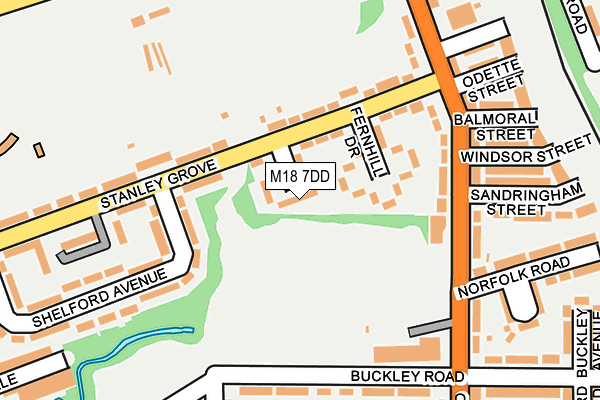 M18 7DD map - OS OpenMap – Local (Ordnance Survey) M18 7DD map - OS OpenMap – Local (Ordnance Survey)