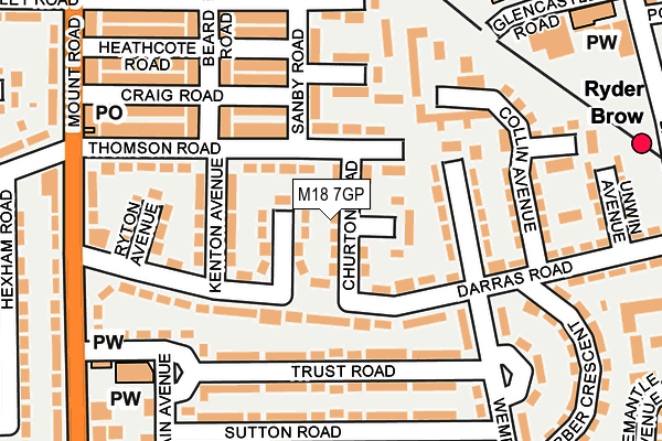 M18 7GP map - OS OpenMap – Local (Ordnance Survey) M18 7GP map - OS OpenMap – Local (Ordnance Survey)