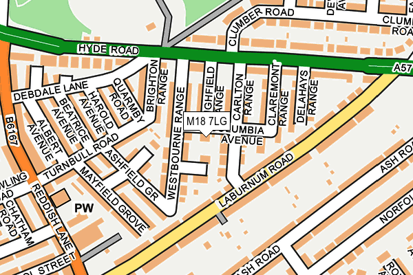 M18 7LG map - OS OpenMap – Local (Ordnance Survey) M18 7LG map - OS OpenMap – Local (Ordnance Survey)