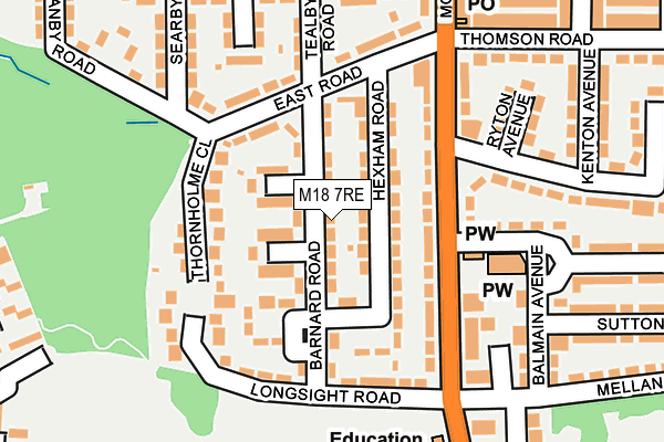 M18 7RE map - OS OpenMap – Local (Ordnance Survey) M18 7RE map - OS OpenMap – Local (Ordnance Survey)