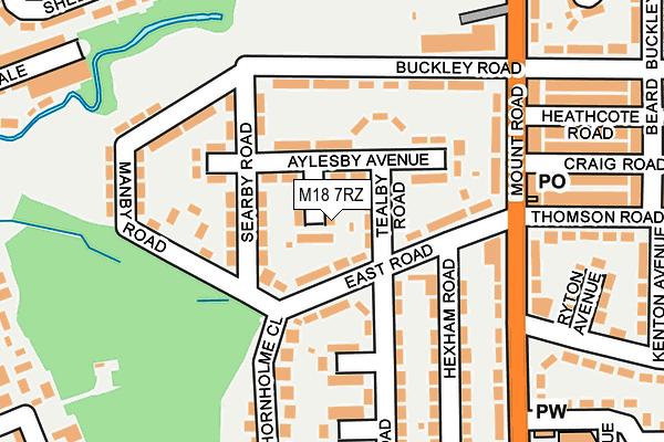 M18 7RZ map - OS OpenMap – Local (Ordnance Survey) M18 7RZ map - OS OpenMap – Local (Ordnance Survey)