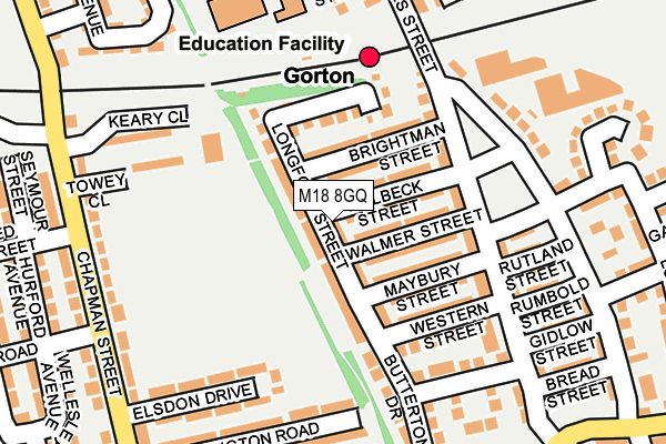 M18 8GQ map - OS OpenMap – Local (Ordnance Survey) M18 8GQ map - OS OpenMap – Local (Ordnance Survey)