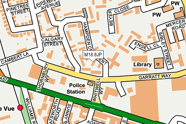 M18 8JP map - OS OpenMap – Local (Ordnance Survey) M18 8JP map - OS OpenMap – Local (Ordnance Survey)