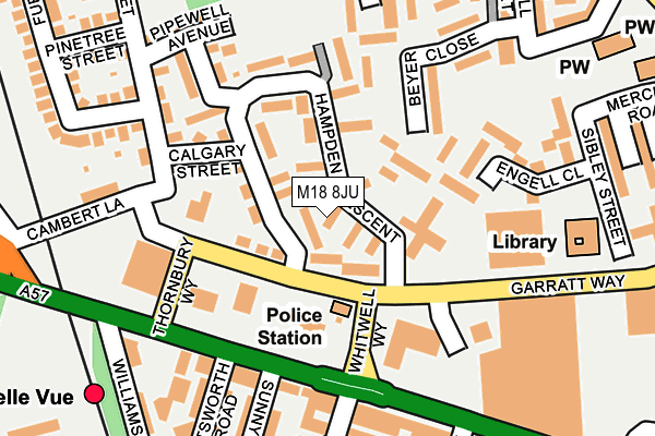M18 8JU map - OS OpenMap – Local (Ordnance Survey) M18 8JU map - OS OpenMap – Local (Ordnance Survey)