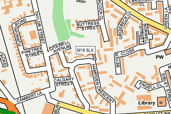 M18 8LX map - OS OpenMap – Local (Ordnance Survey) M18 8LX map - OS OpenMap – Local (Ordnance Survey)