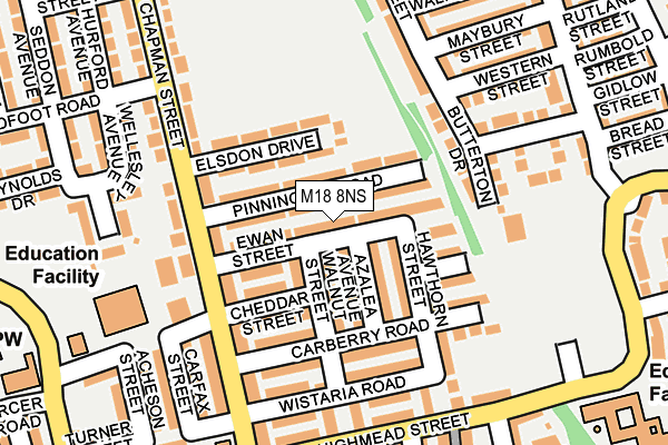 M18 8NS map - OS OpenMap – Local (Ordnance Survey) M18 8NS map - OS OpenMap – Local (Ordnance Survey)