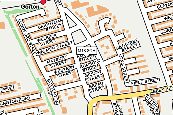M18 8QH map - OS OpenMap – Local (Ordnance Survey) M18 8QH map - OS OpenMap – Local (Ordnance Survey)