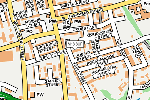 M18 8UF map - OS OpenMap – Local (Ordnance Survey) M18 8UF map - OS OpenMap – Local (Ordnance Survey)