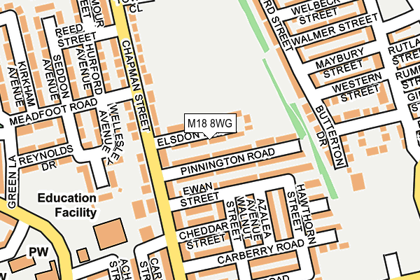 M18 8WG map - OS OpenMap – Local (Ordnance Survey) M18 8WG map - OS OpenMap – Local (Ordnance Survey)