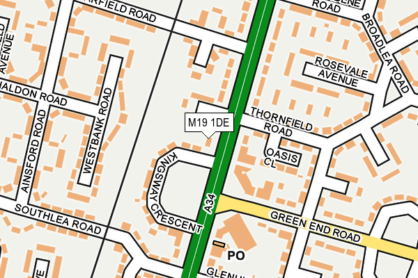 M19 1DE map - OS OpenMap – Local (Ordnance Survey) M19 1DE map - OS OpenMap – Local (Ordnance Survey)