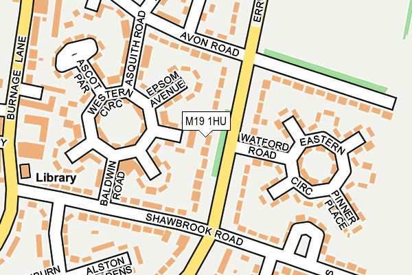 M19 1HU map - OS OpenMap – Local (Ordnance Survey) M19 1HU map - OS OpenMap – Local (Ordnance Survey)