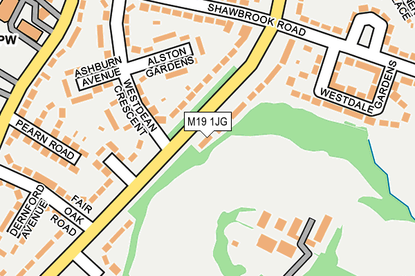 M19 1JG map - OS OpenMap – Local (Ordnance Survey) M19 1JG map - OS OpenMap – Local (Ordnance Survey)