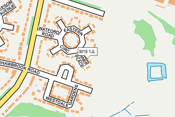 M19 1JL map - OS OpenMap – Local (Ordnance Survey) M19 1JL map - OS OpenMap – Local (Ordnance Survey)