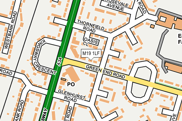 M19 1LF map - OS OpenMap – Local (Ordnance Survey) M19 1LF map - OS OpenMap – Local (Ordnance Survey)
