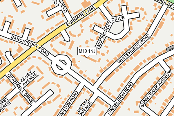 M19 1NJ map - OS OpenMap – Local (Ordnance Survey) M19 1NJ map - OS OpenMap – Local (Ordnance Survey)
