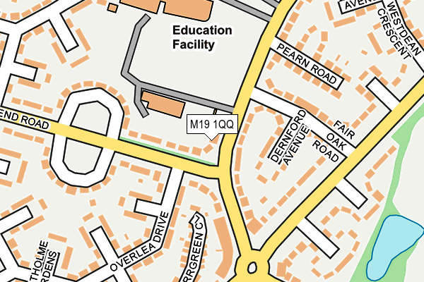 M19 1QQ map - OS OpenMap – Local (Ordnance Survey) M19 1QQ map - OS OpenMap – Local (Ordnance Survey)