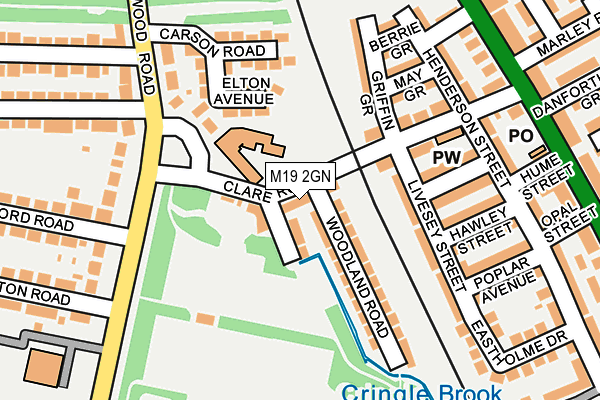 M19 2GN map - OS OpenMap – Local (Ordnance Survey) M19 2GN map - OS OpenMap – Local (Ordnance Survey)