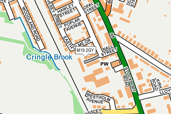 M19 2GY map - OS OpenMap – Local (Ordnance Survey) M19 2GY map - OS OpenMap – Local (Ordnance Survey)