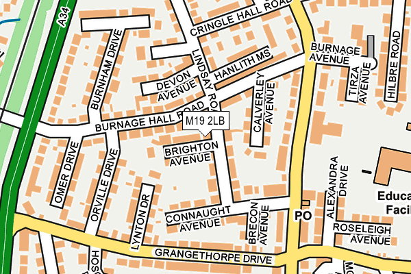 M19 2LB map - OS OpenMap – Local (Ordnance Survey) M19 2LB map - OS OpenMap – Local (Ordnance Survey)