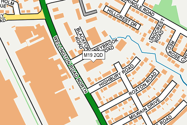 M19 2QD map - OS OpenMap – Local (Ordnance Survey) M19 2QD map - OS OpenMap – Local (Ordnance Survey)