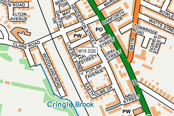 M19 2QS map - OS OpenMap – Local (Ordnance Survey) M19 2QS map - OS OpenMap – Local (Ordnance Survey)