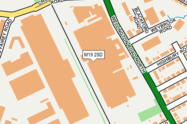 M19 2SD map - OS OpenMap – Local (Ordnance Survey) M19 2SD map - OS OpenMap – Local (Ordnance Survey)