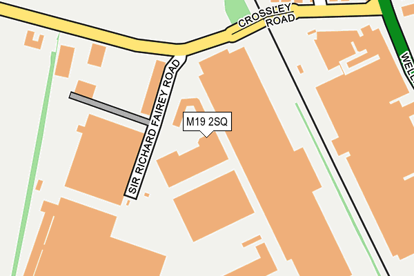 M19 2SQ map - OS OpenMap – Local (Ordnance Survey) M19 2SQ map - OS OpenMap – Local (Ordnance Survey)