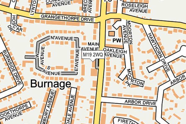 M19 2WQ map - OS OpenMap – Local (Ordnance Survey) M19 2WQ map - OS OpenMap – Local (Ordnance Survey)