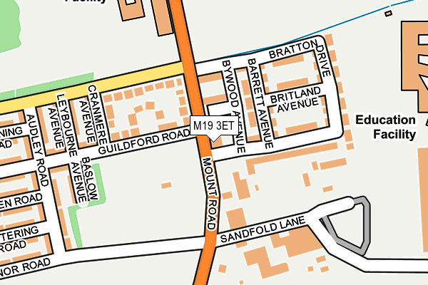 M19 3ET map - OS OpenMap – Local (Ordnance Survey) M19 3ET map - OS OpenMap – Local (Ordnance Survey)
